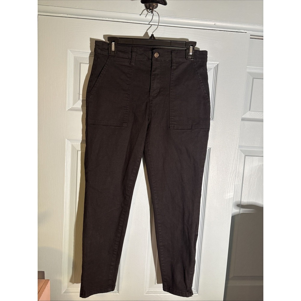 Social Standard By Sanctuary Black Ladies Pants Sz 8 Zip Leg Cuff